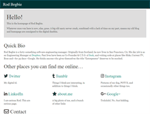 Tablet Screenshot of begbie.com